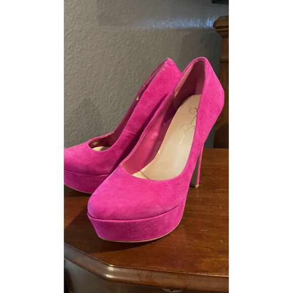 Jessica Simpson Waleo bermuda pink platform heel‎ pumps size 6 - Picture 1 of 10